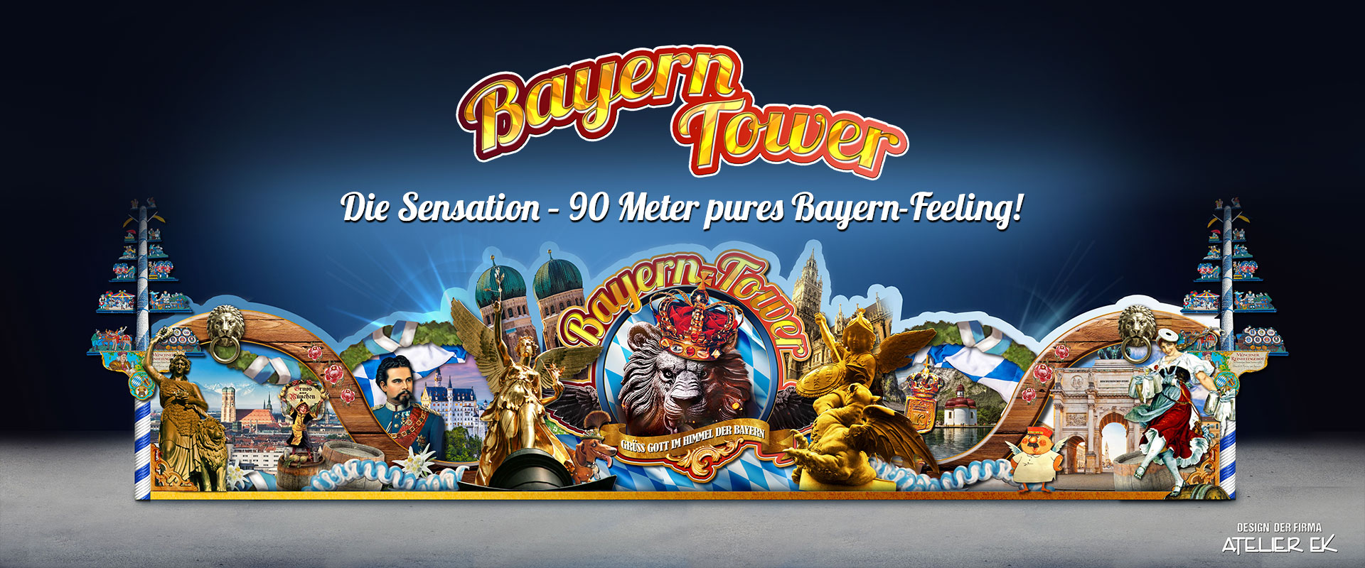 Front des Bayern-Towers